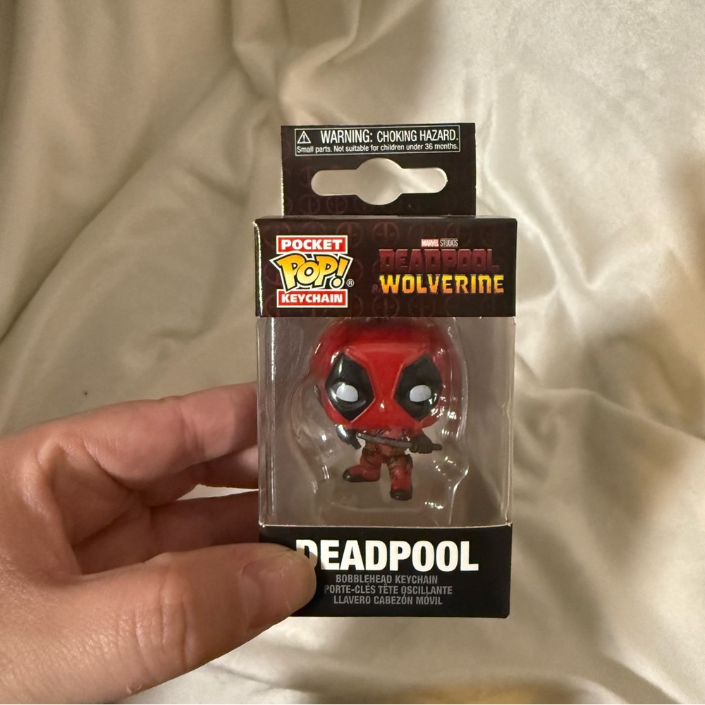 Funko Pocket Pop! Deadpool Keychain - Red and Black